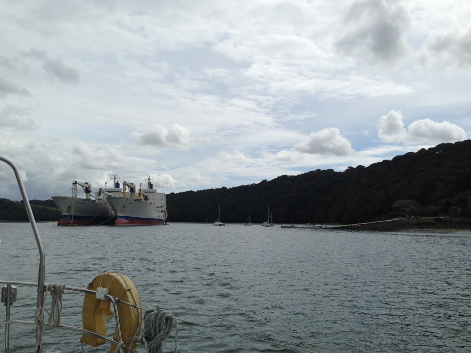 Big ships, small river