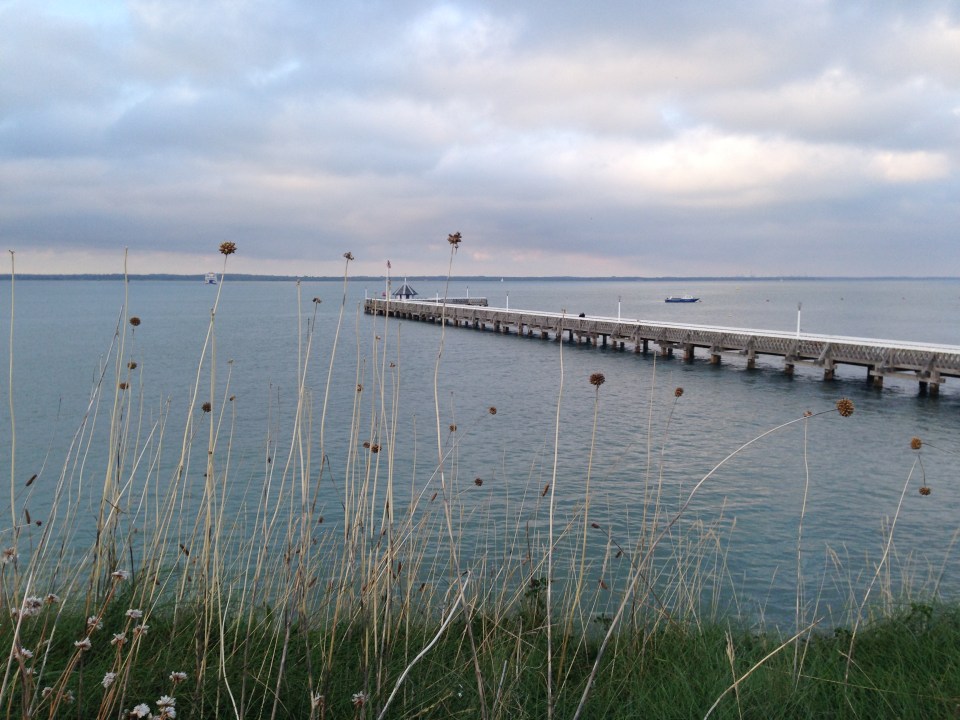 view from Yarmouth Castle looking to the Solent